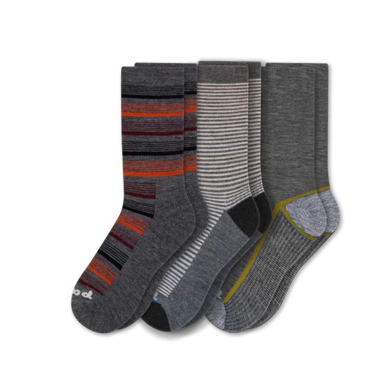 3 Pack - Men's Light-Weight Crew Pacas Socks 48 3 Pack - Men's Light-Weight Crew Pacas Socks