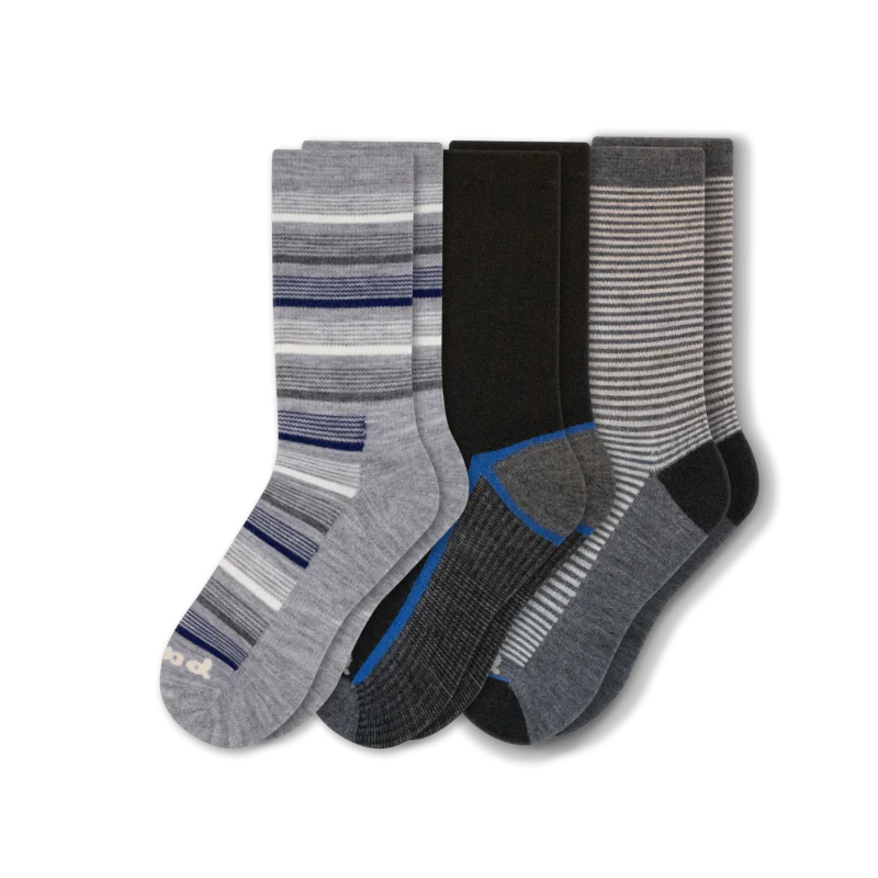 3 Pack - Men's Light-Weight Crew Pacas Socks 49 3 Pack - Men's Light-Weight Crew Pacas Socks