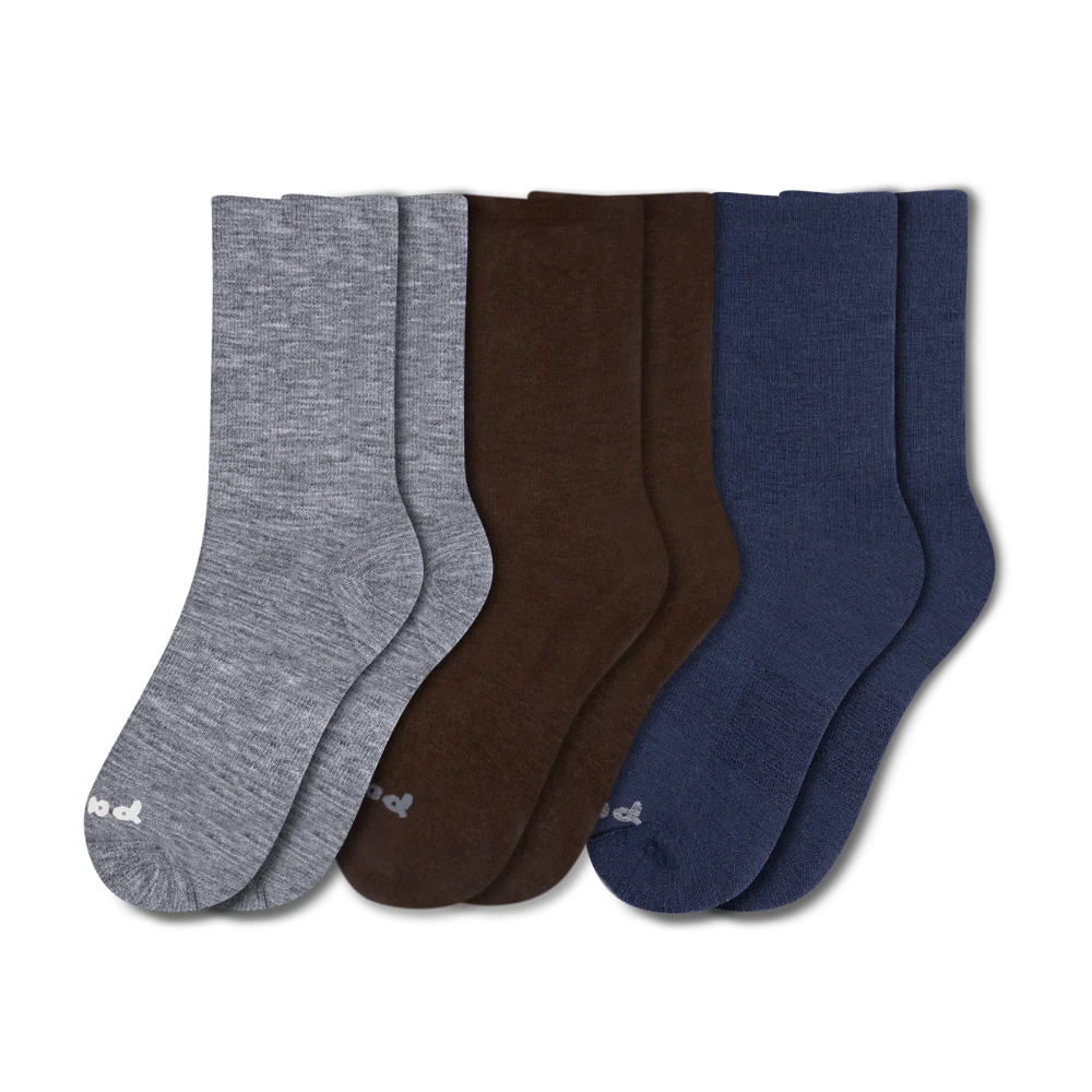 3 Pack - Men's Light-Weight Crew Pacas Socks 7 3 Pack - Men's Light-Weight Crew Pacas Socks