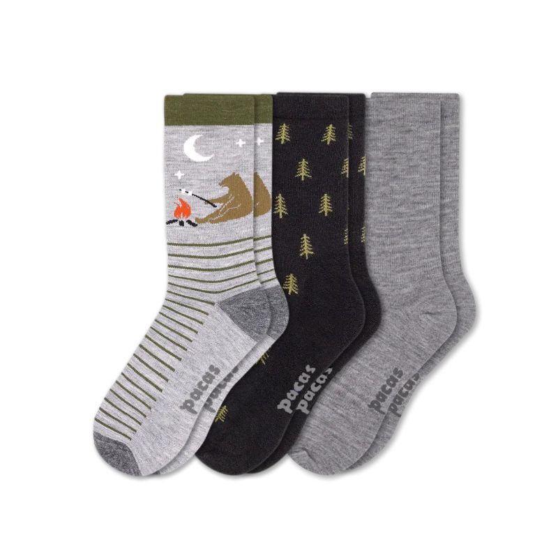 3 Pack - Men's Light-Weight Crew Pacas Socks 79 3 Pack - Men's Light-Weight Crew Pacas Socks