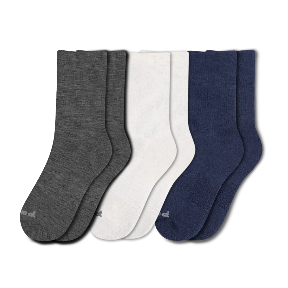3 Pack - Men's Light-Weight Crew Pacas Socks 8 3 Pack - Men's Light-Weight Crew Pacas Socks