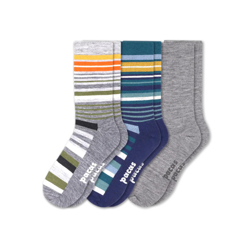 3 Pack - Men's Light-Weight Crew Pacas Socks 81 3 Pack - Men's Light-Weight Crew Pacas Socks