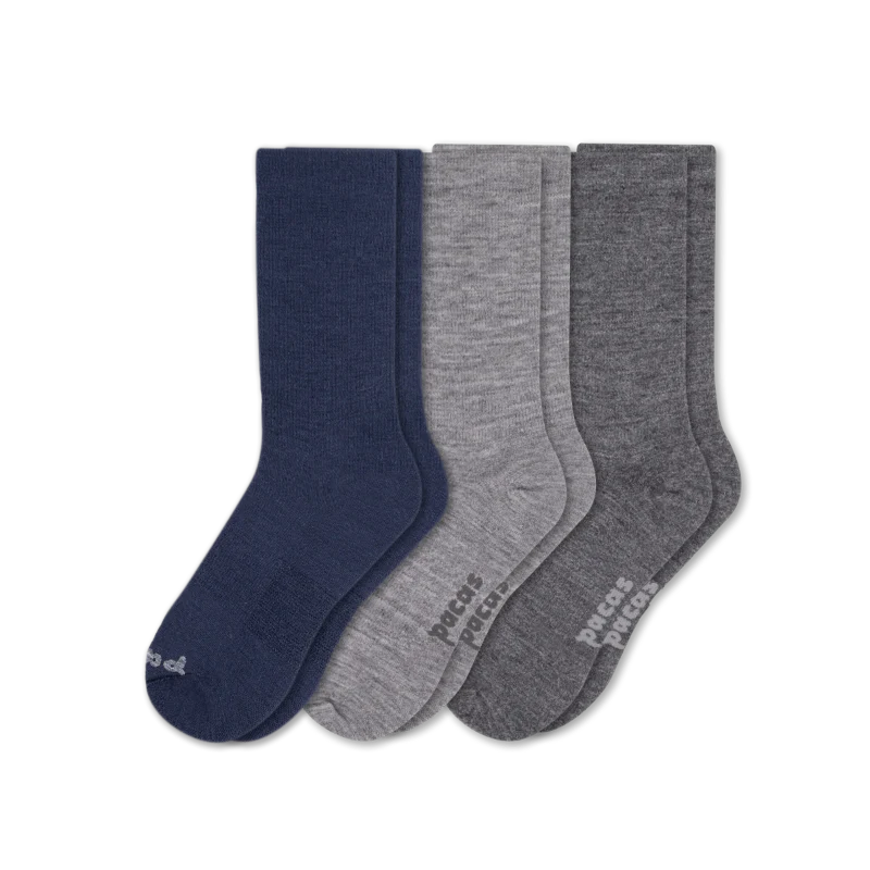 3 Pack - Men's Light-Weight Crew Pacas Socks 83 3 Pack - Men's Light-Weight Crew Pacas Socks