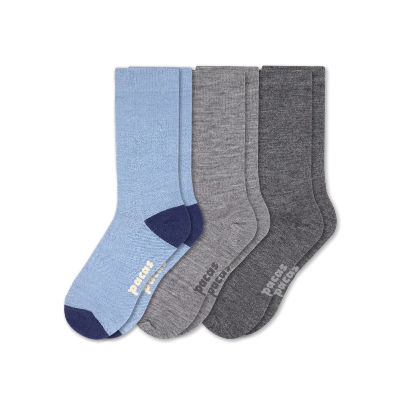 3 Pack - Men's Light-Weight Crew Pacas Socks 87 3 Pack - Men's Light-Weight Crew Pacas Socks