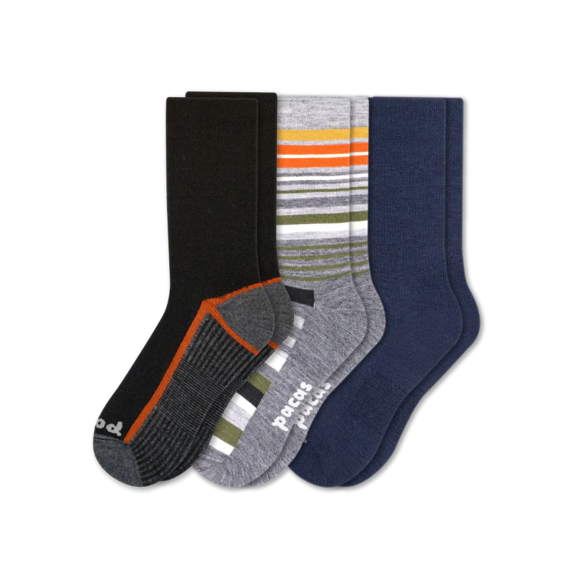 3 Pack - Men's Light-Weight Crew Pacas Socks 88 3 Pack - Men's Light-Weight Crew Pacas Socks