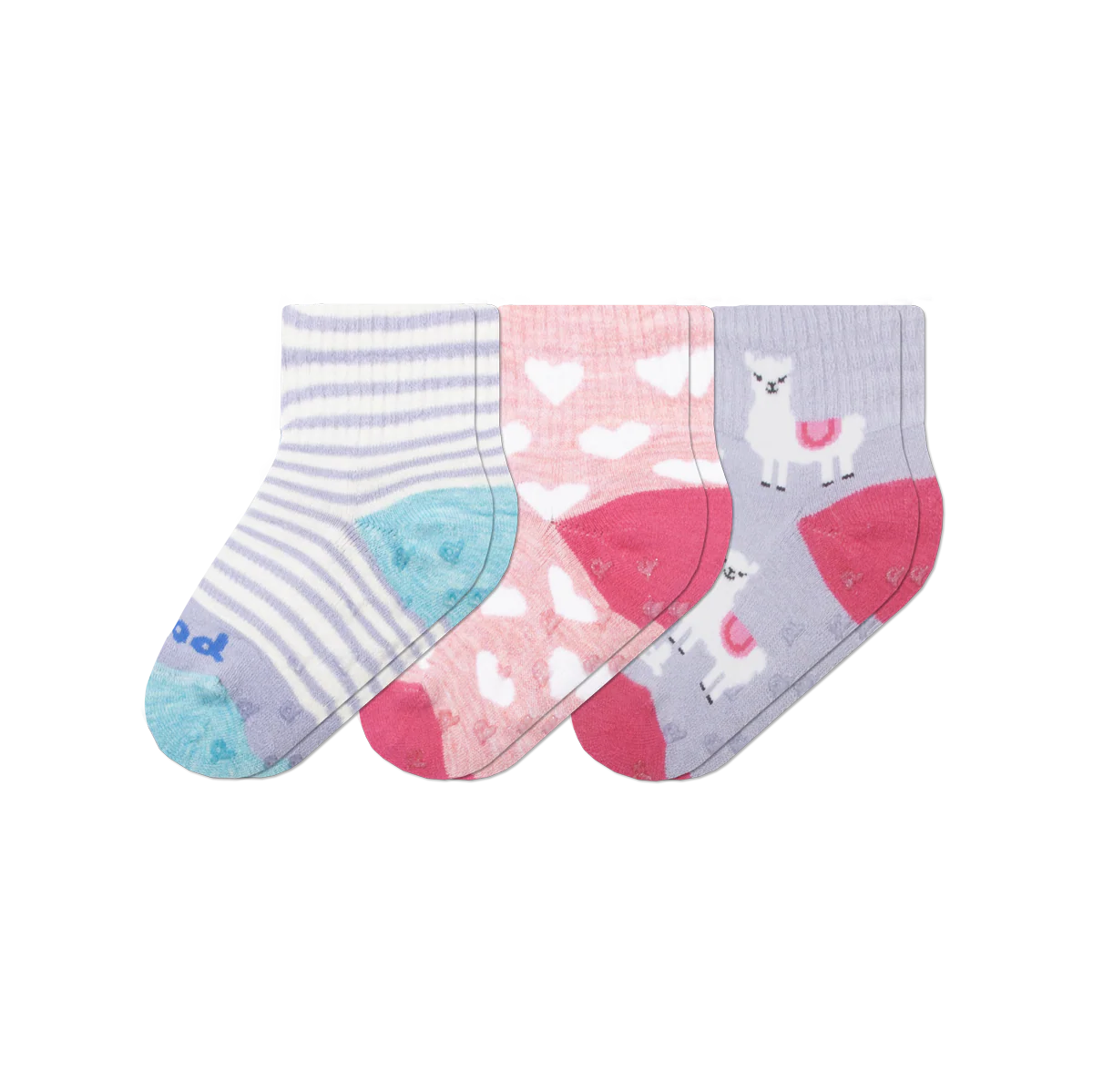3 Pack - Toddler Pacas Gripper Socks