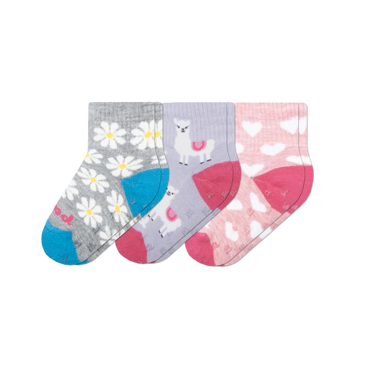 3 Pack - Toddler Pacas Gripper Socks 12 3 Pack - Toddler Pacas Gripper Socks