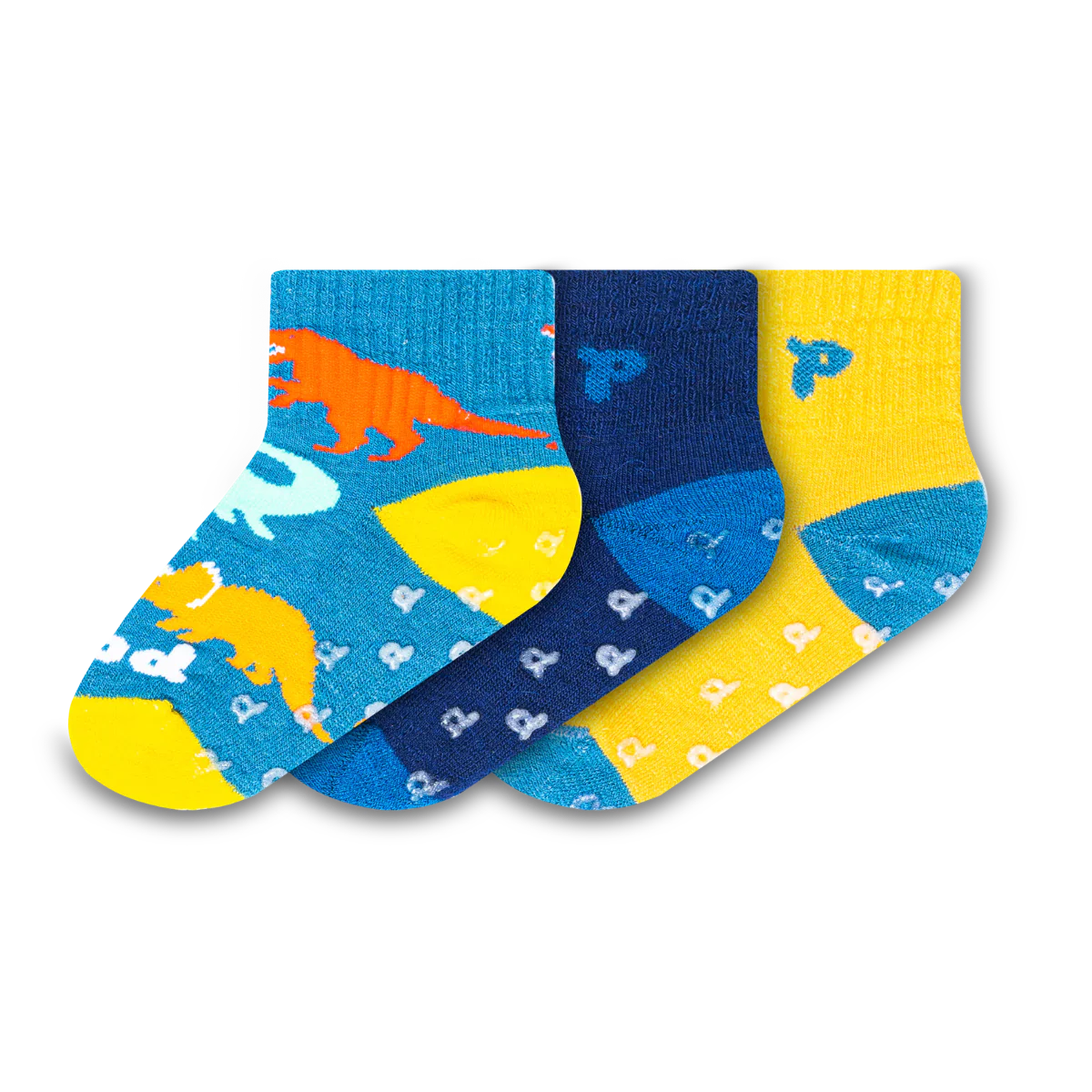 3 Pack - Toddler Pacas Gripper Socks 14 3 Pack - Toddler Pacas Gripper Socks
