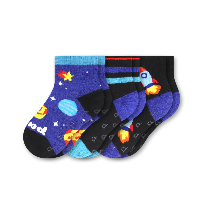 3 Pack - Toddler Pacas Gripper Socks 24 3 Pack - Toddler Pacas Gripper Socks