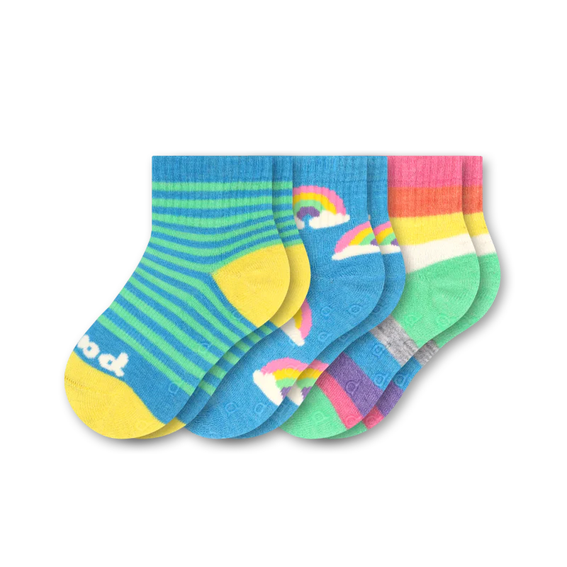 3 Pack - Toddler Pacas Gripper Socks 29 3 Pack - Toddler Pacas Gripper Socks