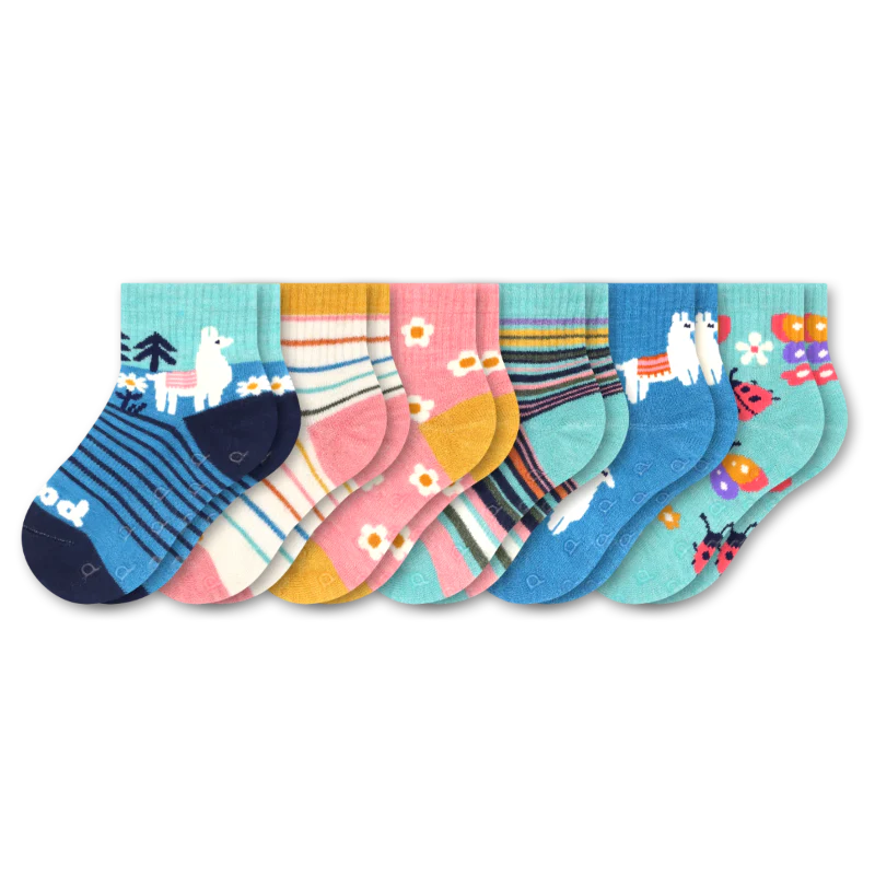 3 Pack - Toddler Pacas Gripper Socks 32 3 Pack - Toddler Pacas Gripper Socks
