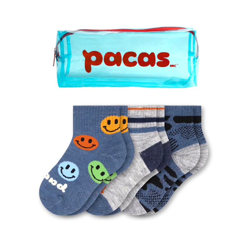 3 Pack - Toddler Pacas Gripper Socks 35 3 Pack - Toddler Pacas Gripper Socks