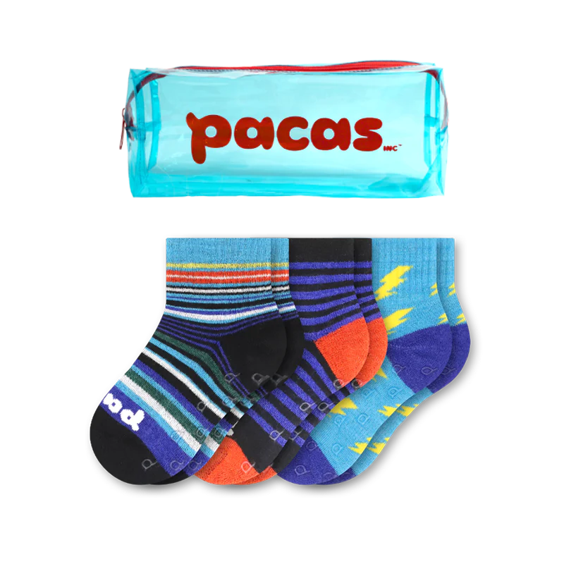 3 Pack - Toddler Pacas Gripper Socks 37 3 Pack - Toddler Pacas Gripper Socks