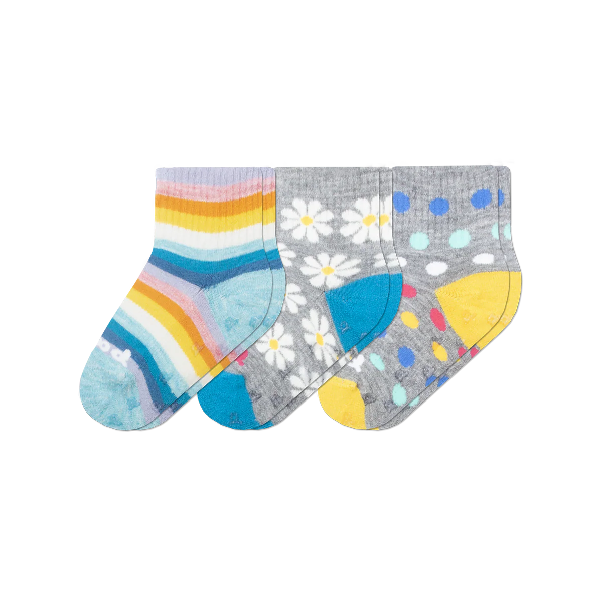 3 Pack - Toddler Pacas Gripper Socks 4 3 Pack - Toddler Pacas Gripper Socks