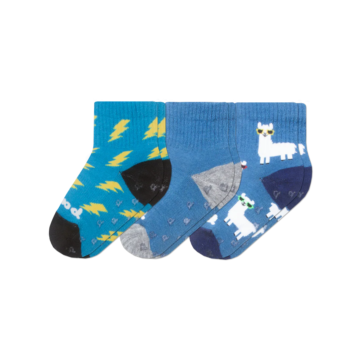3 Pack - Toddler Pacas Gripper Socks 5 3 Pack - Toddler Pacas Gripper Socks