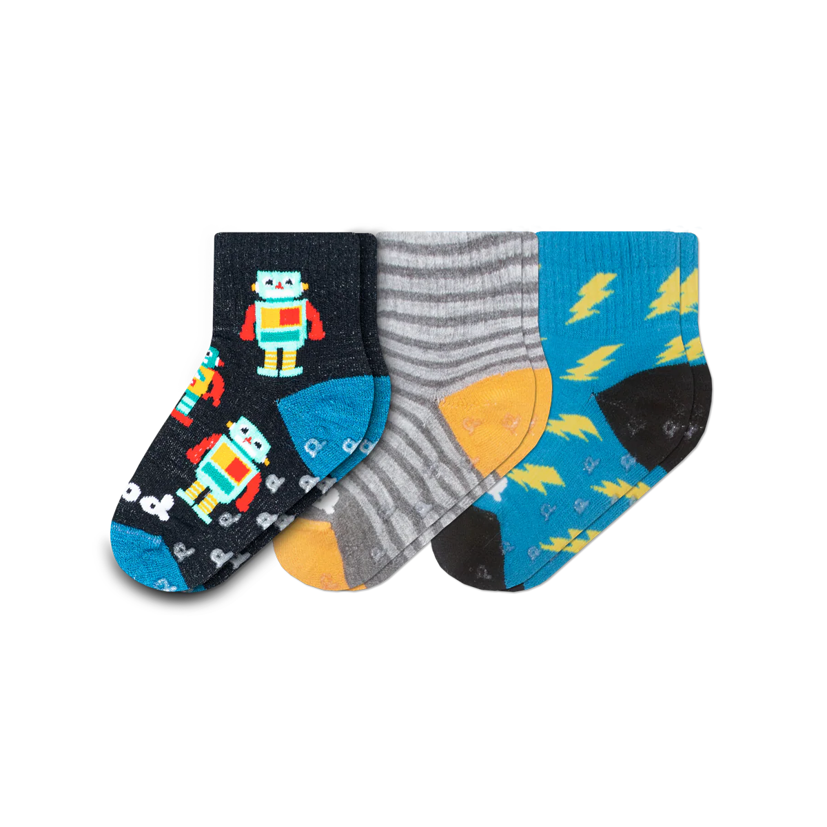 3 Pack - Toddler Pacas Gripper Socks 7 3 Pack - Toddler Pacas Gripper Socks