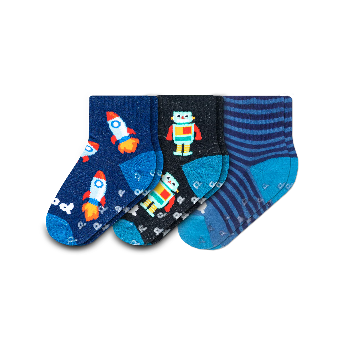 3 Pack - Toddler Pacas Gripper Socks 8 3 Pack - Toddler Pacas Gripper Socks