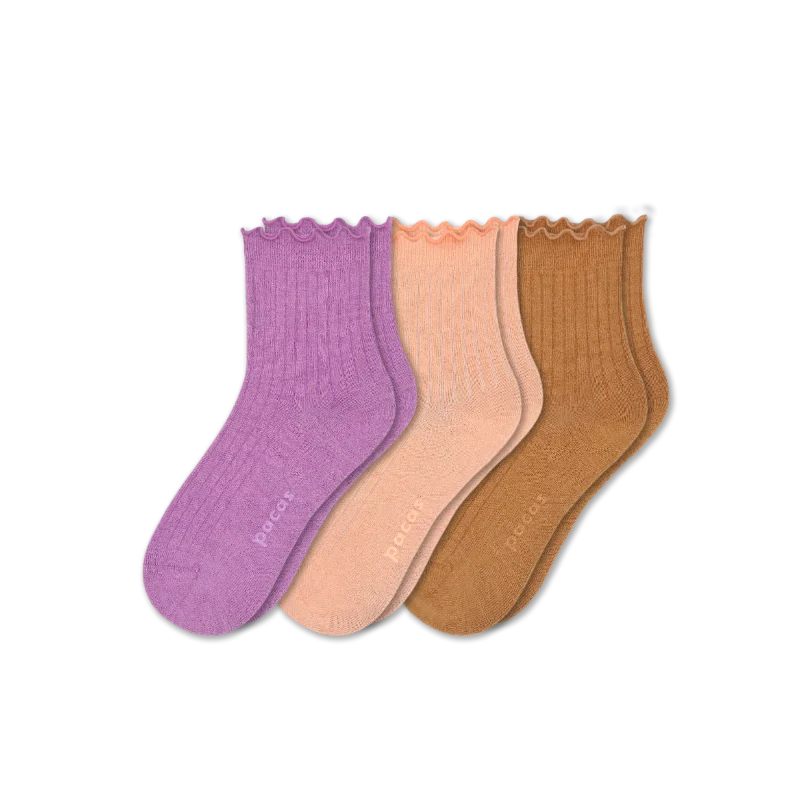 3 Pack - Women's Ruffle Socks 3 3 Pack - Women's Ruffle Socks