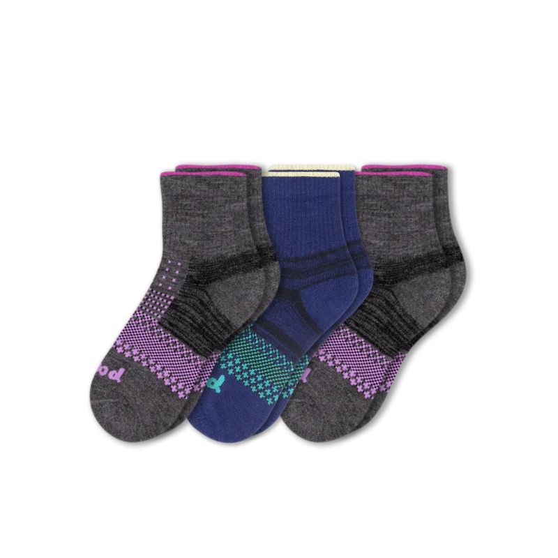 3 Pack - Women's Hiking Quarter Pacas Socks 3 3 Pack - Women's Hiking Quarter Pacas Socks