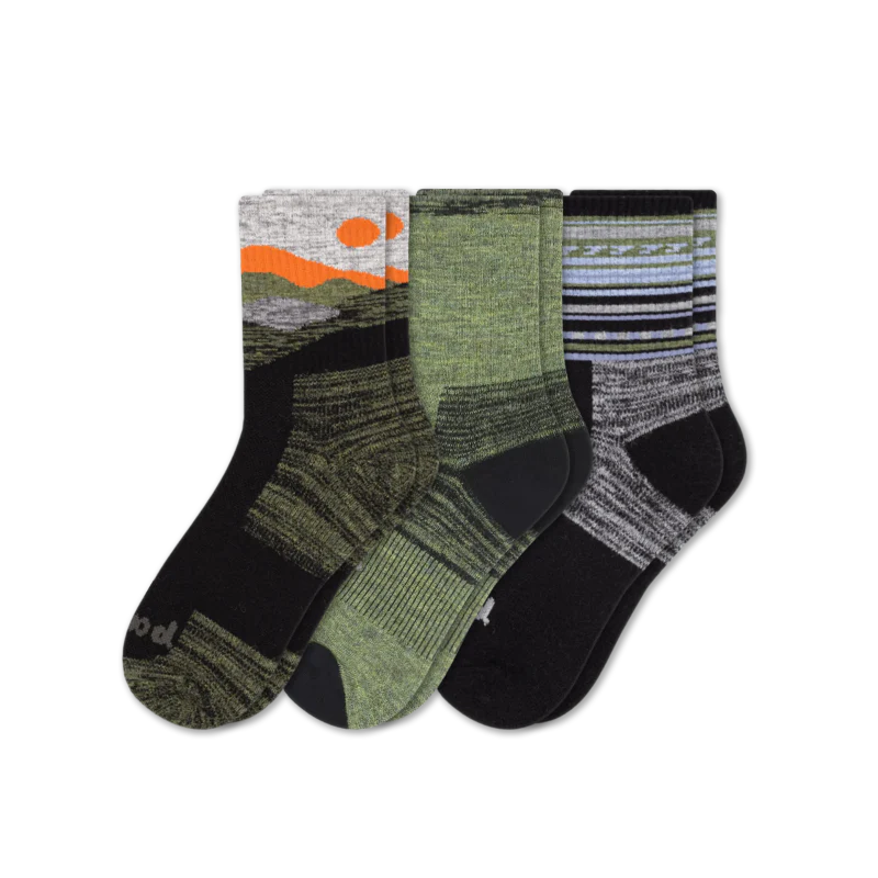 3 Pack - Men's Hiking Crew Pacas Socks 5 3 Pack - Men's Hiking Crew Pacas Socks