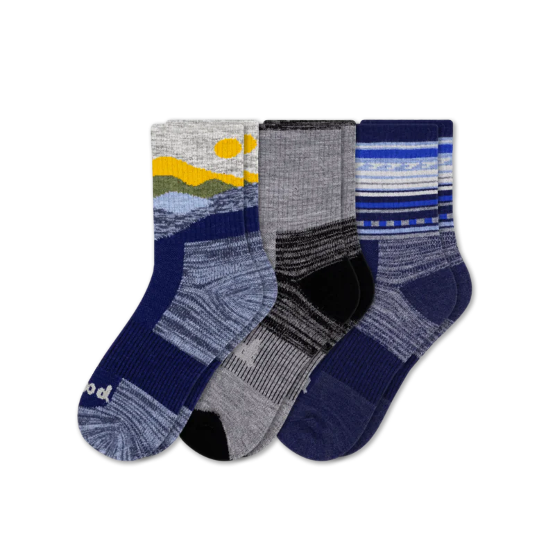 3 Pack - Men's Hiking Crew Pacas Socks 7 3 Pack - Men's Hiking Crew Pacas Socks