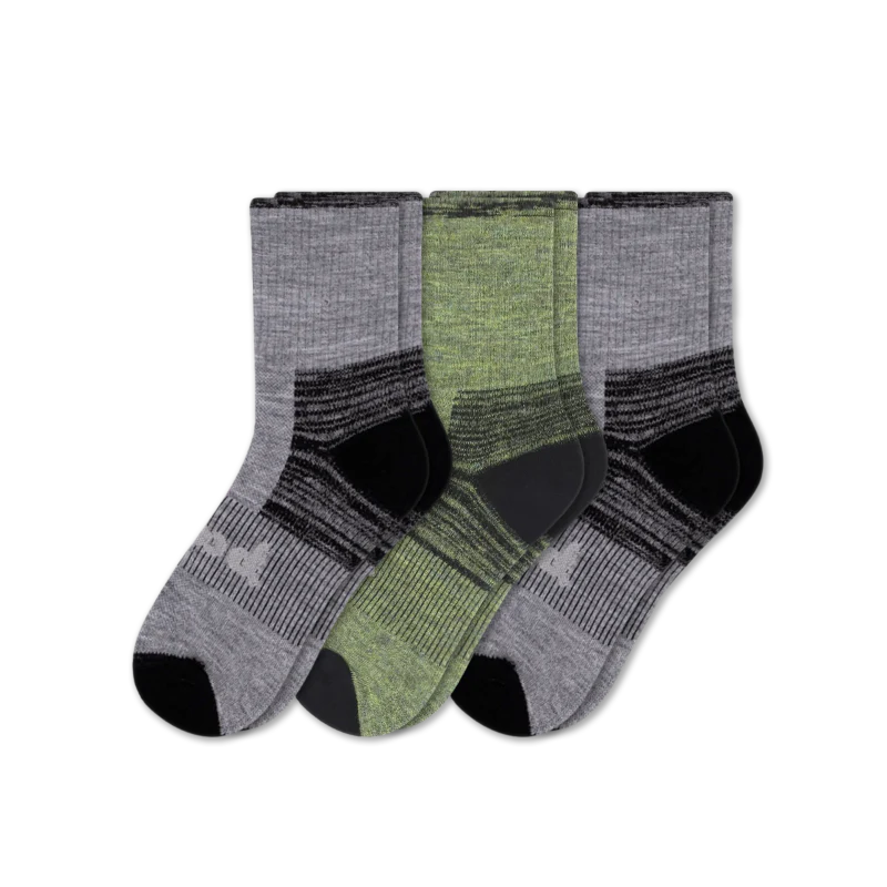 3 Pack - Men's Hiking Crew Pacas Socks 9 3 Pack - Men's Hiking Crew Pacas Socks