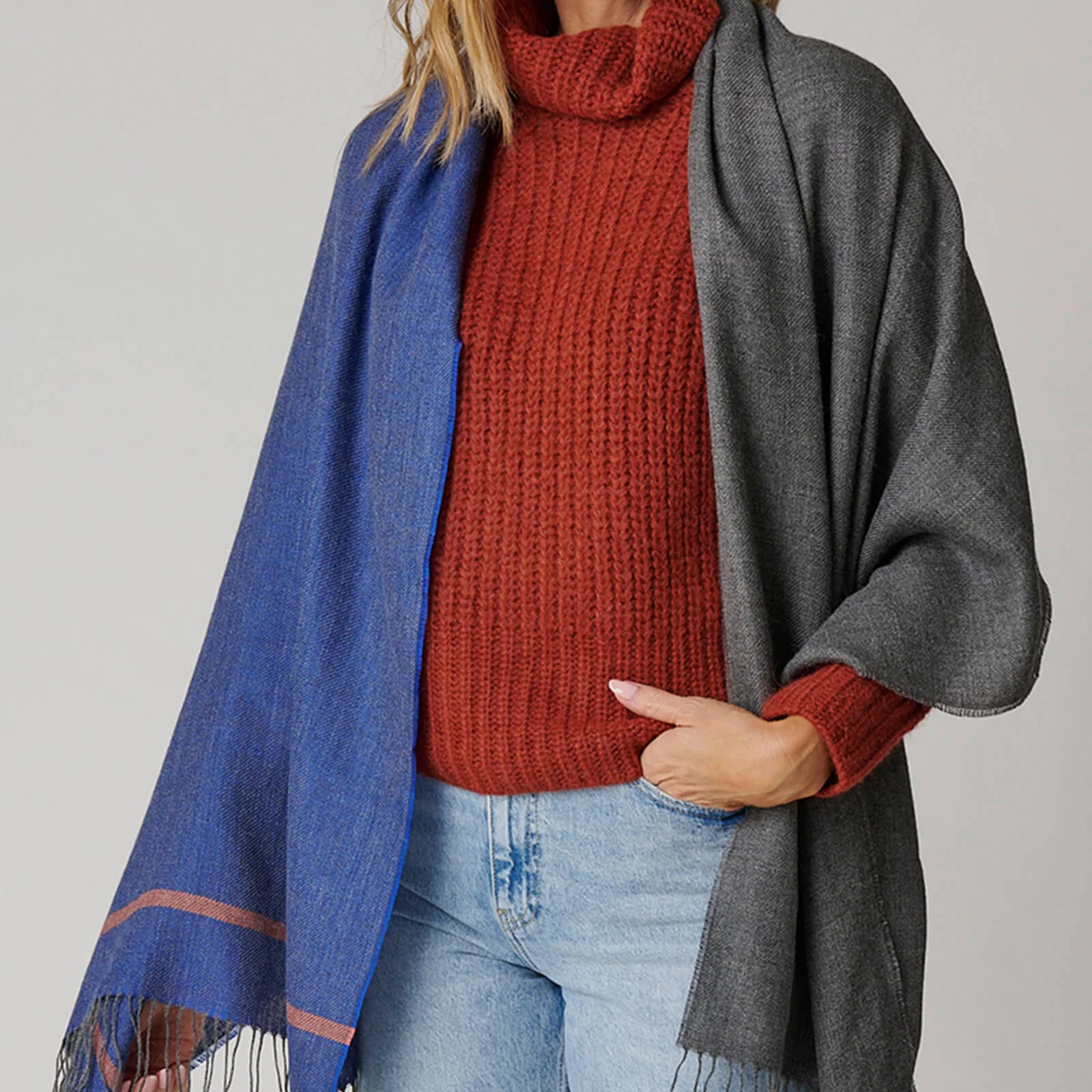 Color Block Shawl
