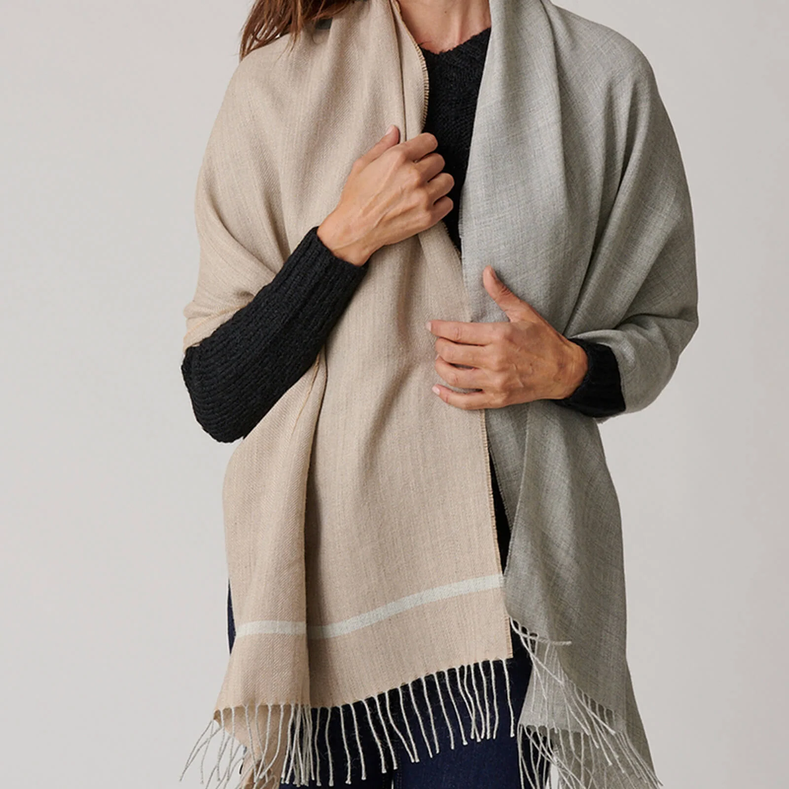 Color Block Shawl
