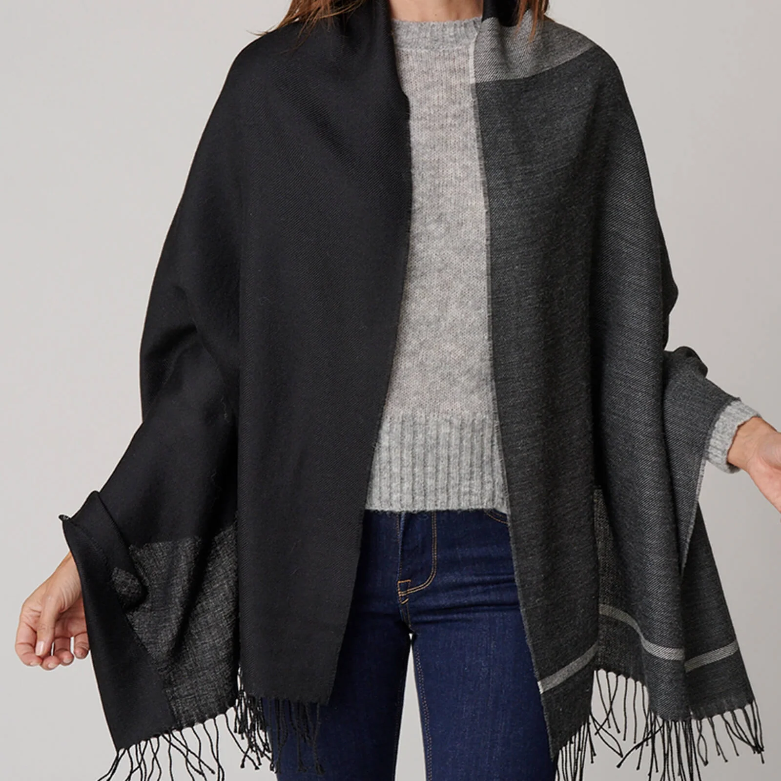 Color Block Shawl