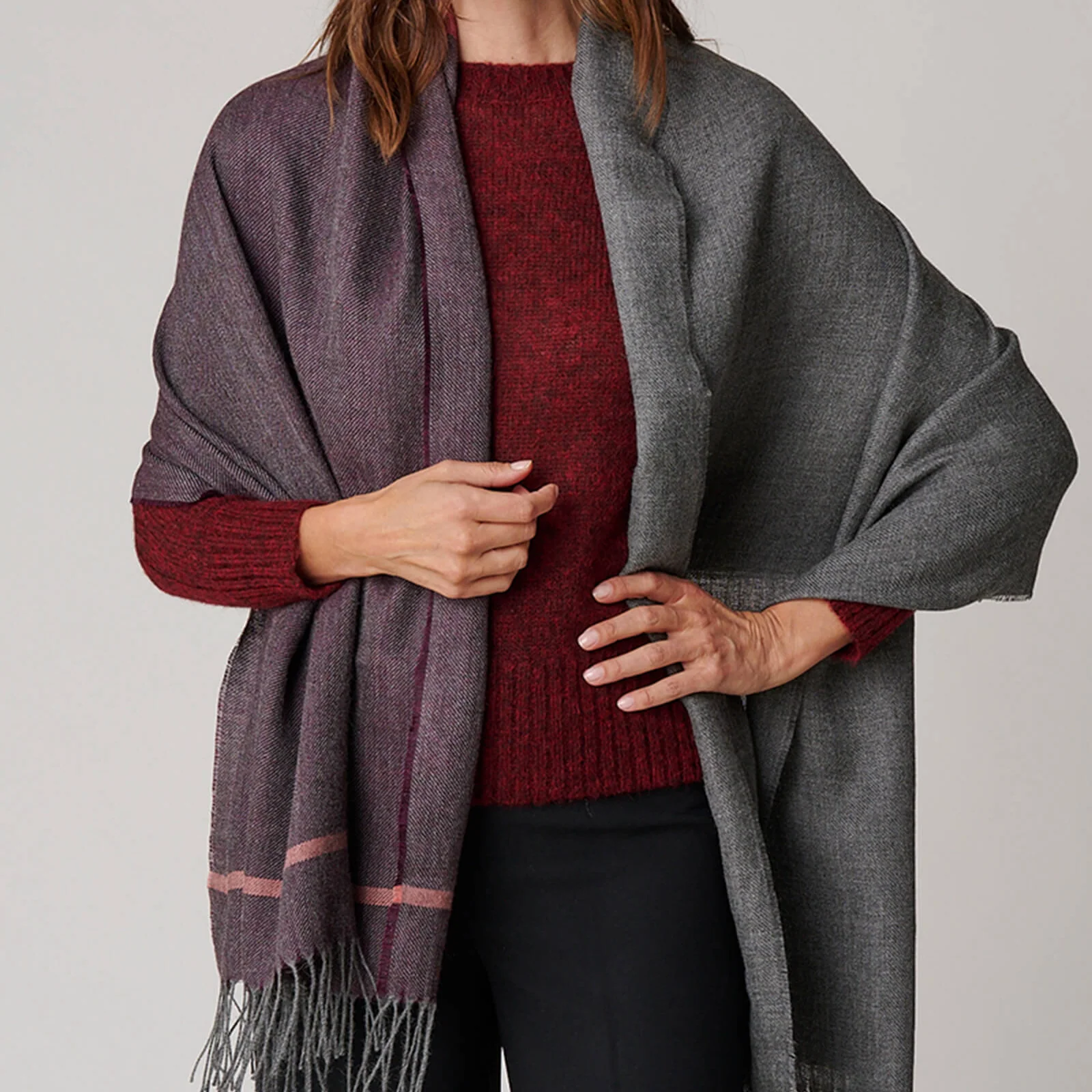 Color Block Shawl