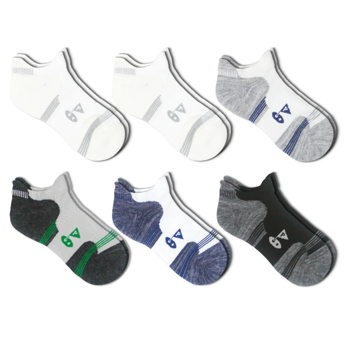 6 Pack - Men's Golf Socks