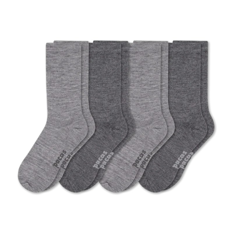 4 Pack - Men's Light-Weight Crew Pacas Socks 107 4 Pack - Men's Light-Weight Crew Pacas Socks
