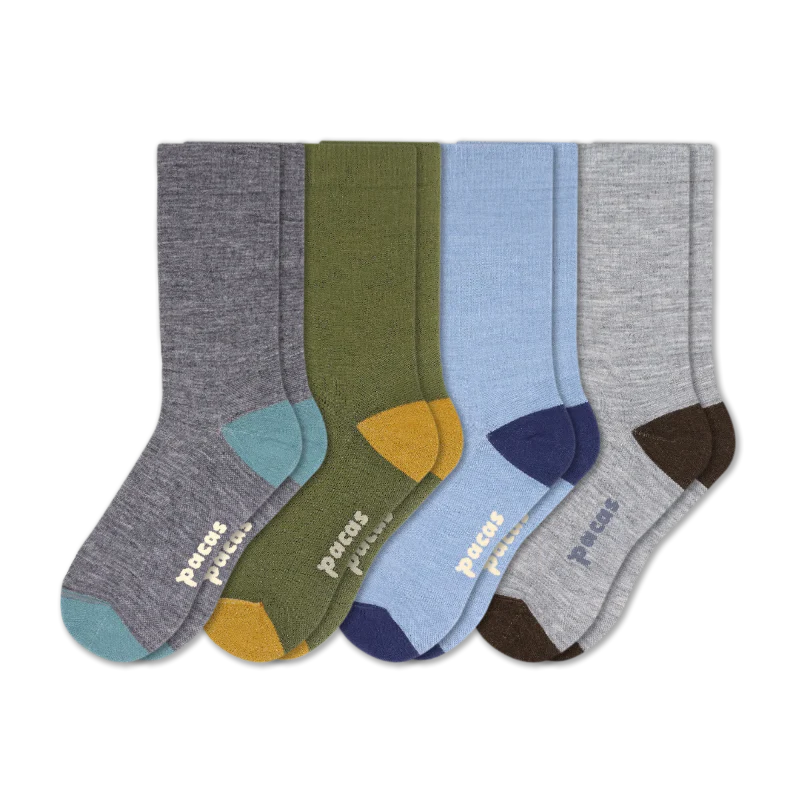 4 Pack - Men's Light-Weight Crew Pacas Socks 109 4 Pack - Men's Light-Weight Crew Pacas Socks