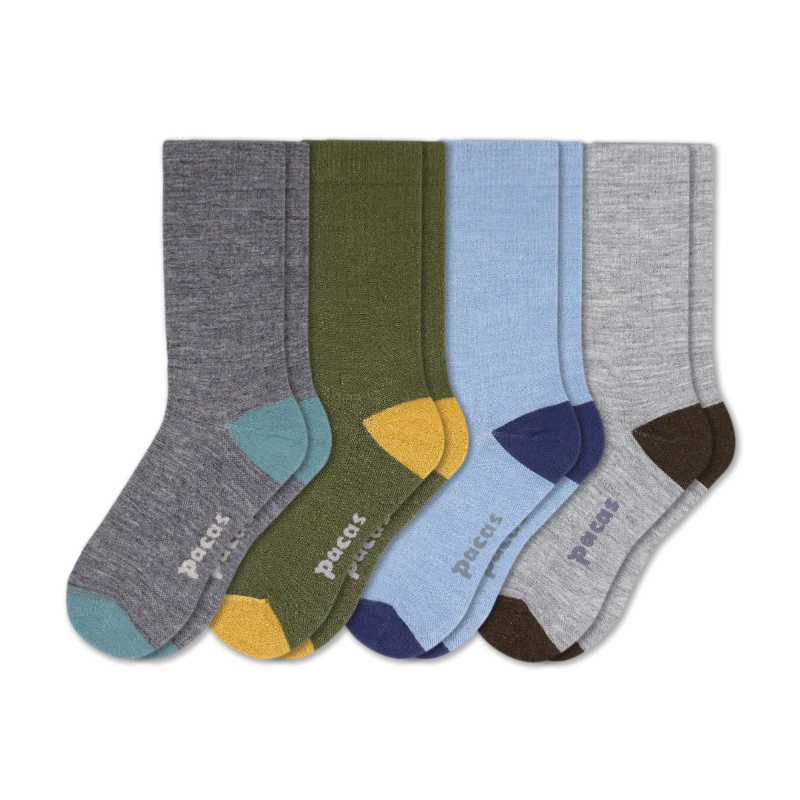 4 Pack - Men's Light-Weight Crew Pacas Socks 110 4 Pack - Men's Light-Weight Crew Pacas Socks