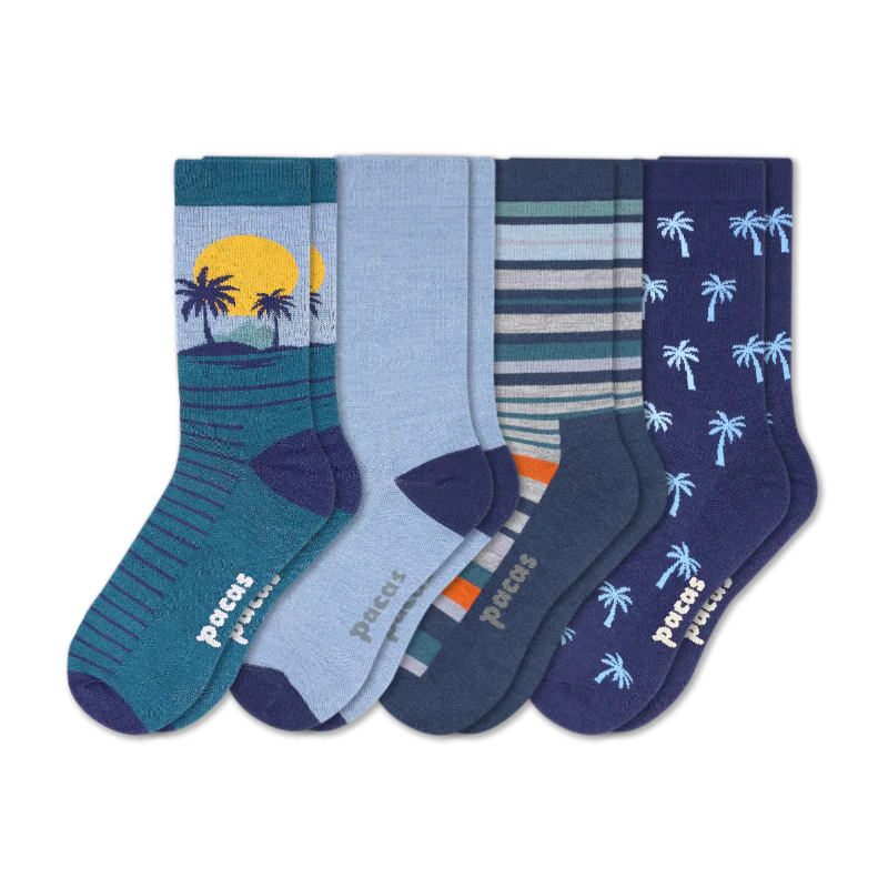 4 Pack - Men's Light-Weight Crew Pacas Socks 116 4 Pack - Men's Light-Weight Crew Pacas Socks