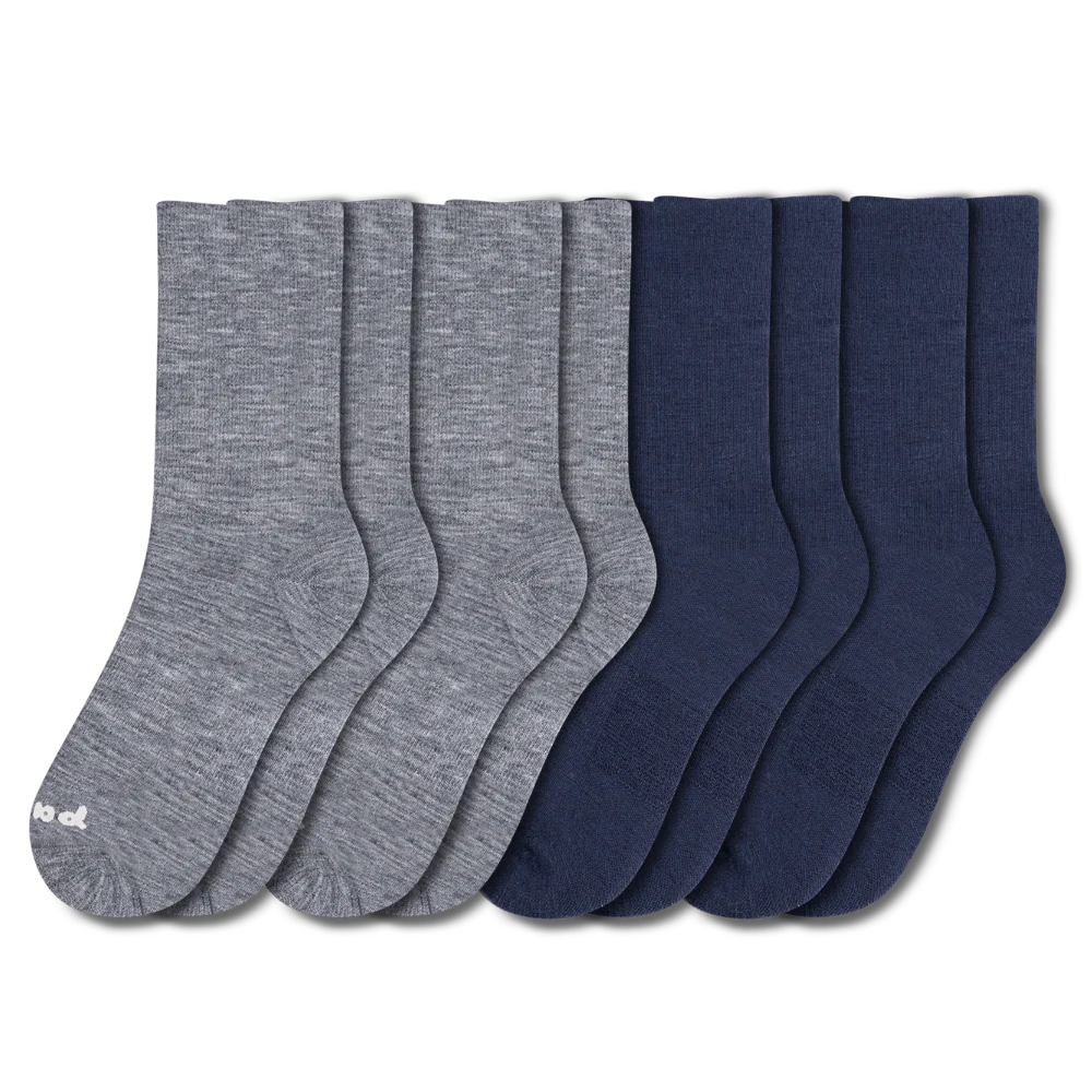 4 Pack - Men's Light-Weight Crew Pacas Socks 14 4 Pack - Men's Light-Weight Crew Pacas Socks