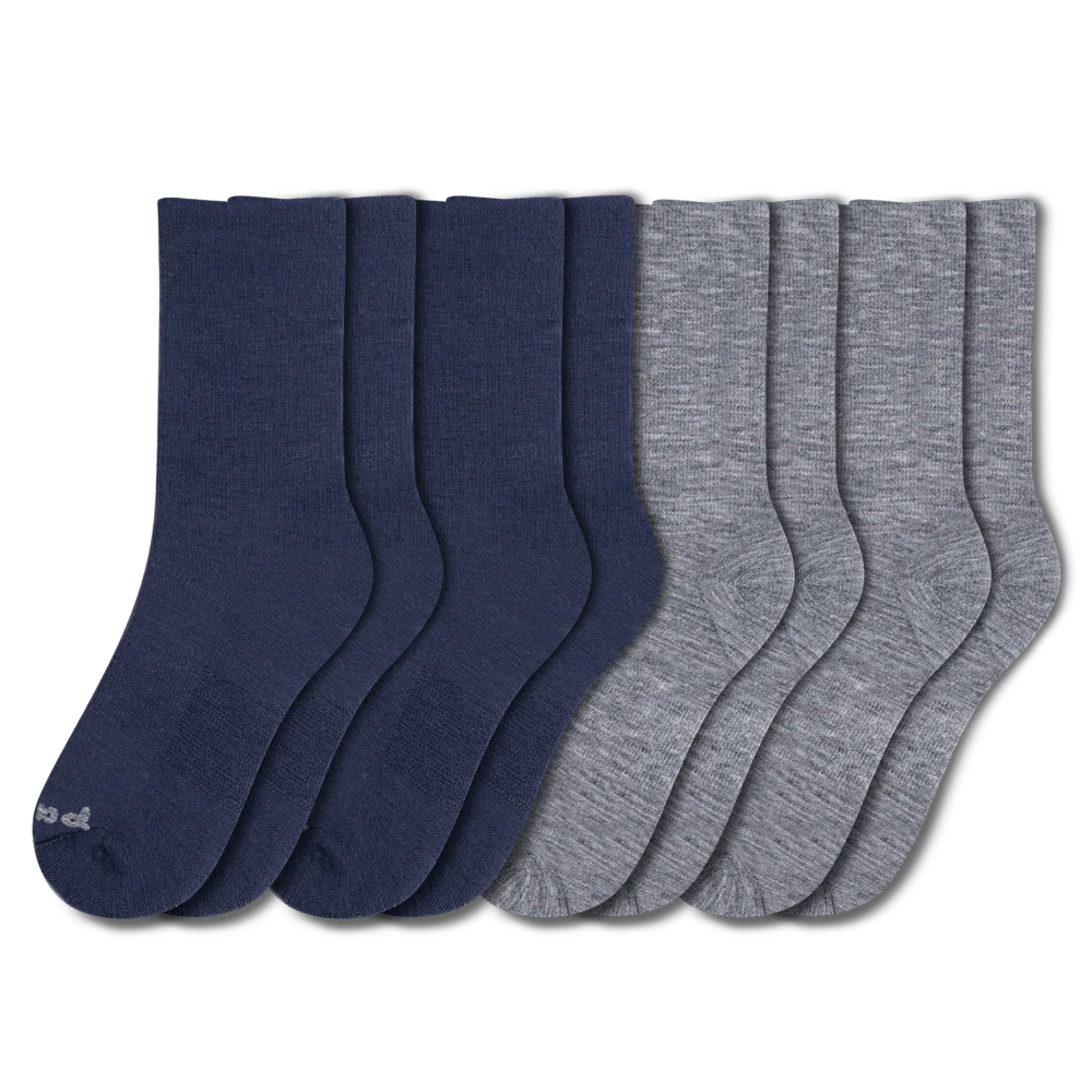 4 Pack - Men's Light-Weight Crew Pacas Socks 15 4 Pack - Men's Light-Weight Crew Pacas Socks