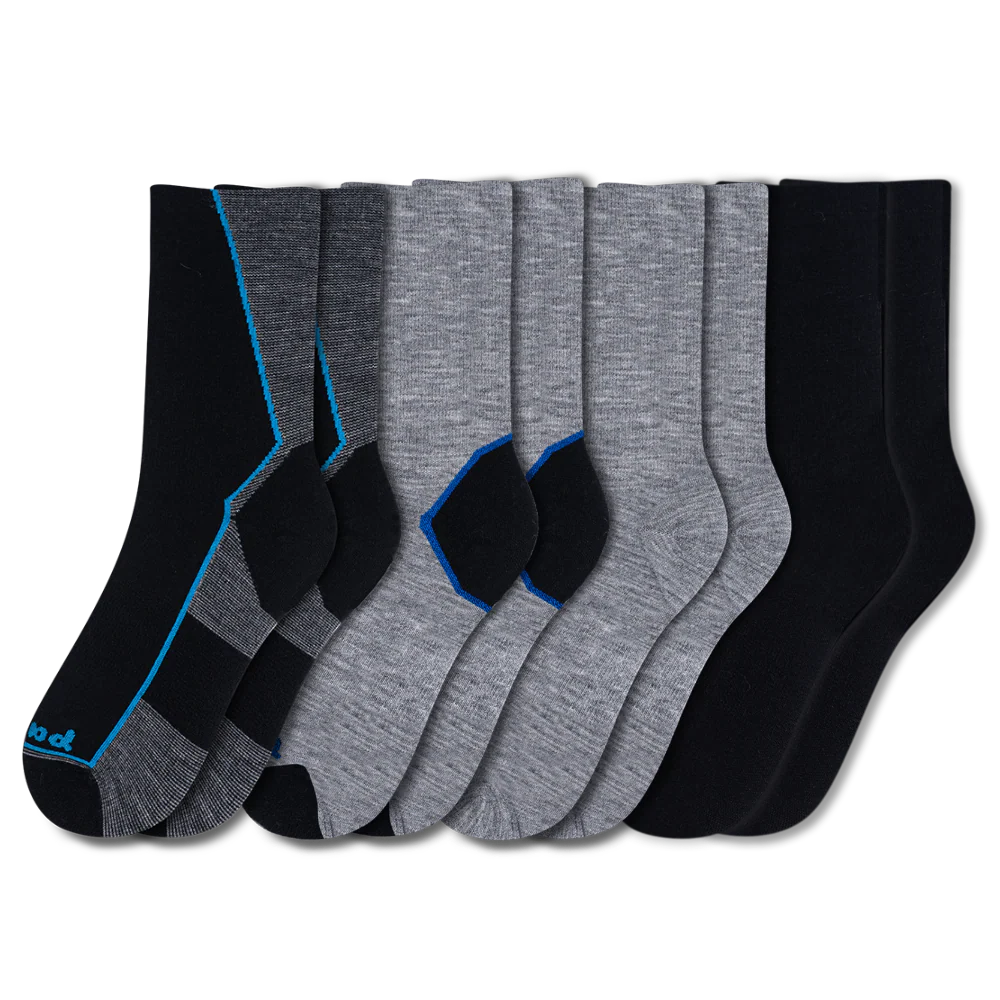 4 Pack - Men's Light-Weight Crew Pacas Socks 16 4 Pack - Men's Light-Weight Crew Pacas Socks