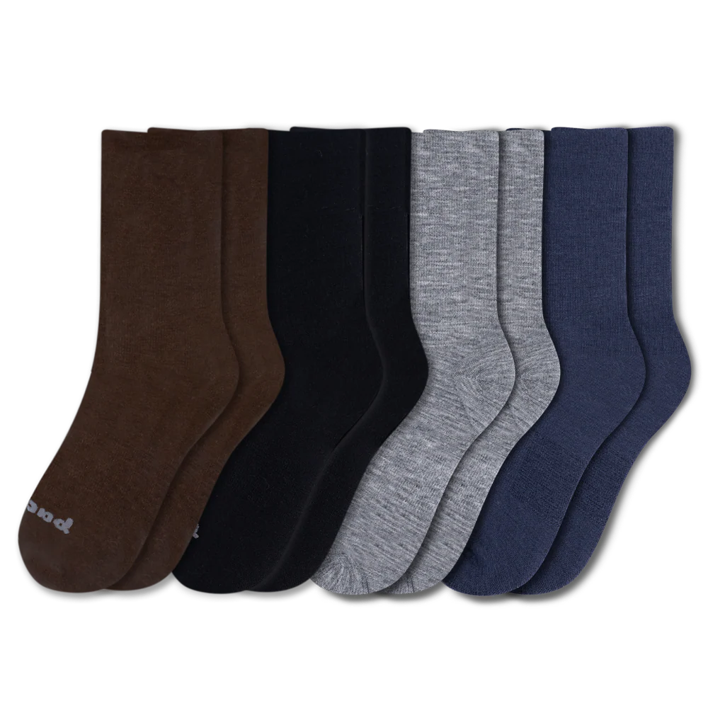 4 Pack - Men's Light-Weight Crew Pacas Socks 18 4 Pack - Men's Light-Weight Crew Pacas Socks