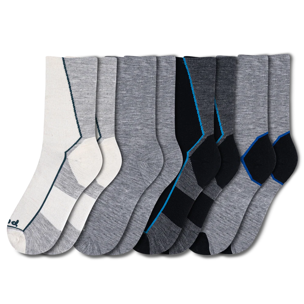 4 Pack - Men's Light-Weight Crew Pacas Socks 20 4 Pack - Men's Light-Weight Crew Pacas Socks