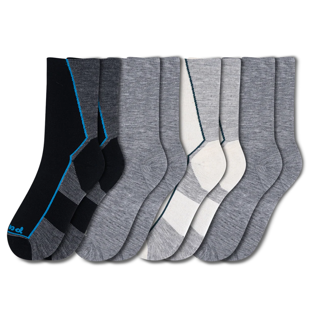4 Pack - Men's Light-Weight Crew Pacas Socks 21 4 Pack - Men's Light-Weight Crew Pacas Socks