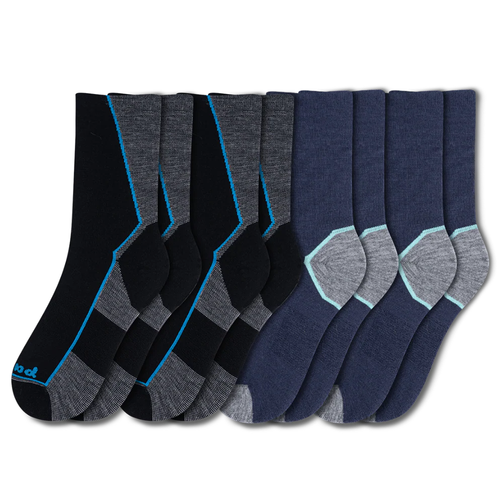 4 Pack - Men's Light-Weight Crew Pacas Socks 23 4 Pack - Men's Light-Weight Crew Pacas Socks