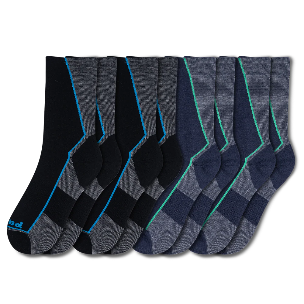 4 Pack - Men's Light-Weight Crew Pacas Socks 24 4 Pack - Men's Light-Weight Crew Pacas Socks