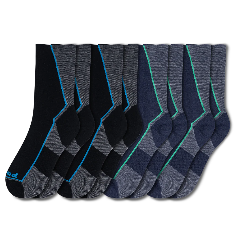 4 Pack - Men's Light-Weight Crew Pacas Socks 25 4 Pack - Men's Light-Weight Crew Pacas Socks