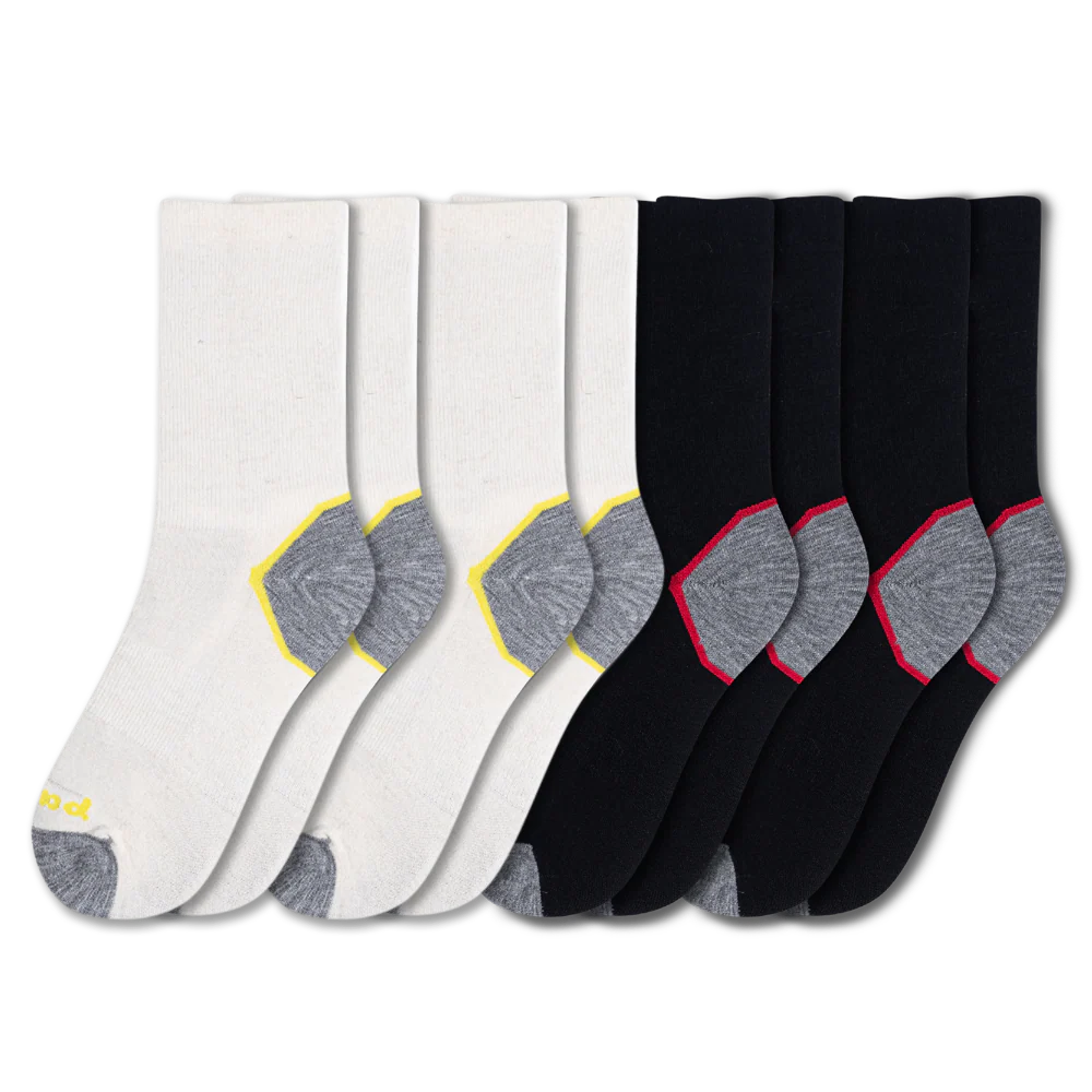 4 Pack - Men's Light-Weight Crew Pacas Socks 26 4 Pack - Men's Light-Weight Crew Pacas Socks
