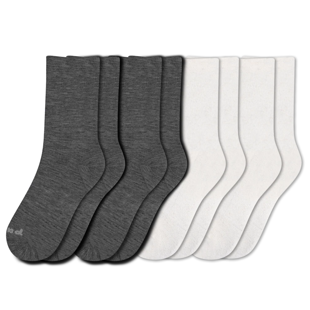4 Pack - Men's Light-Weight Crew Pacas Socks 27 4 Pack - Men's Light-Weight Crew Pacas Socks