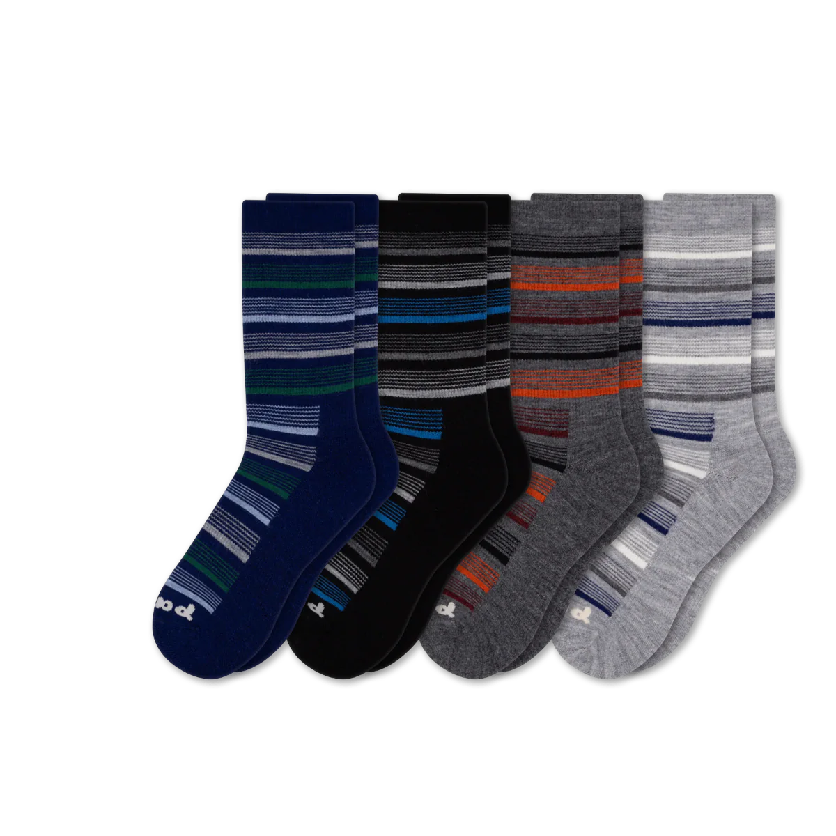 4 Pack - Men's Light-Weight Crew Pacas Socks 30 4 Pack - Men's Light-Weight Crew Pacas Socks