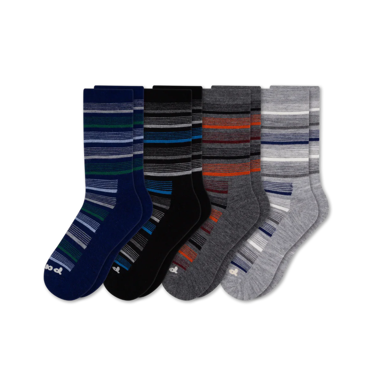 4 Pack - Men's Light-Weight Crew Pacas Socks 31 4 Pack - Men's Light-Weight Crew Pacas Socks