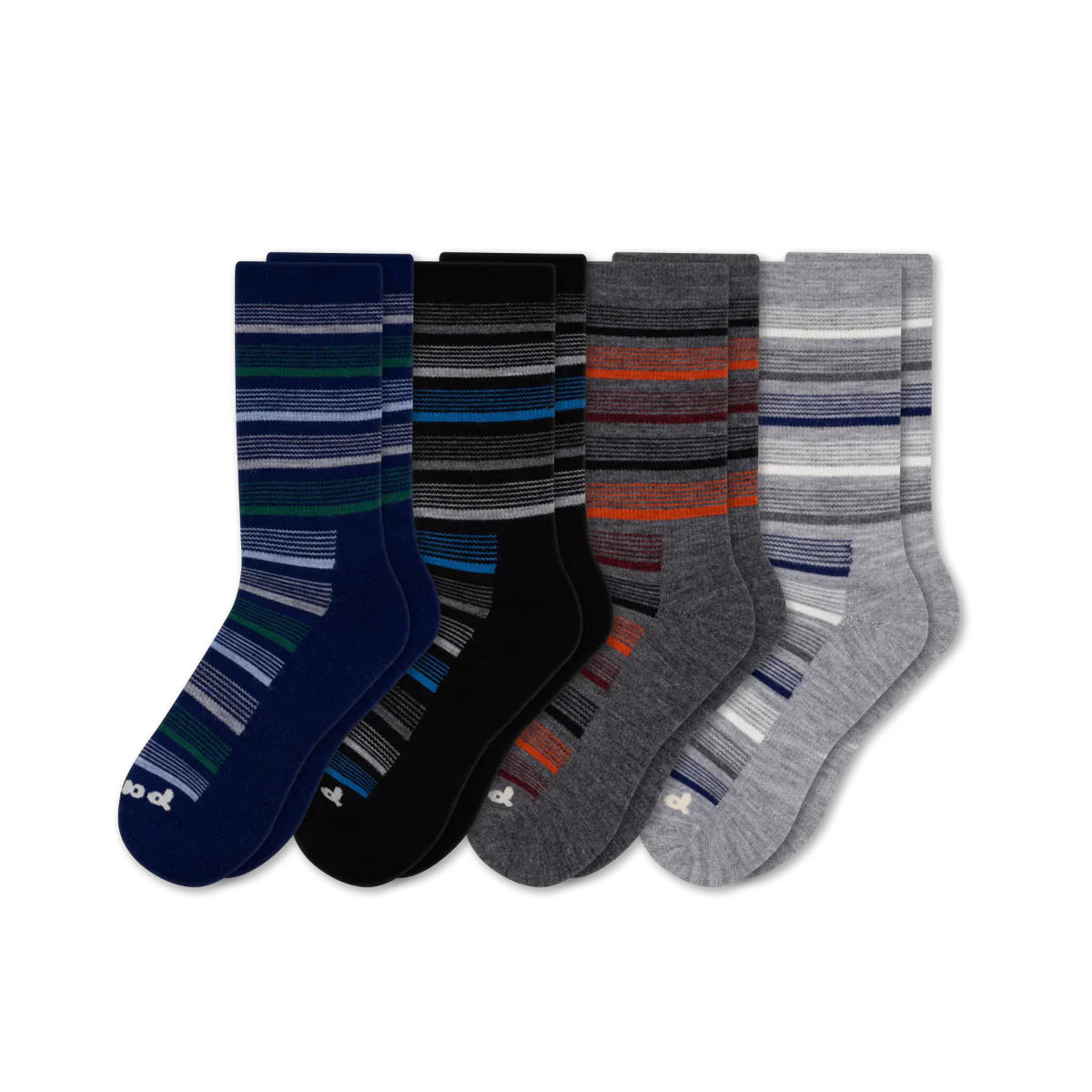 4 Pack - Men's Light-Weight Crew Pacas Socks 40 4 Pack - Men's Light-Weight Crew Pacas Socks