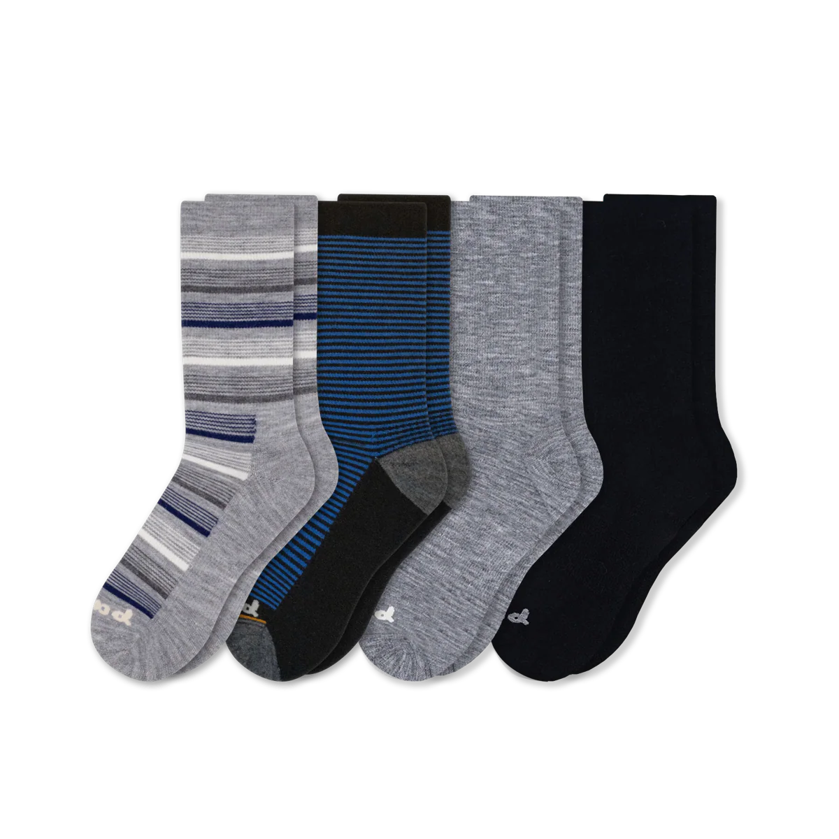 4 Pack - Men's Light-Weight Crew Pacas Socks 43 4 Pack - Men's Light-Weight Crew Pacas Socks